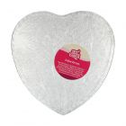 CAKE BOARD CUORE 27,5CM ARGENTO LV