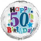 PALLONCINO MYLAR HAPPY 50TH BIRTHDAY
