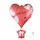 PALLONCINI MYLAR LOVE MONGOLFIERA BLU 18"   FB1474 LV
