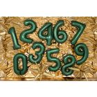 NUMERI MYLAR 34"/86CM VERDE INGLESE (BRITISH) SATIN