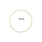 CERCHIETTI PER BOMBONIERE COLOR ORO 6CM PZ.5