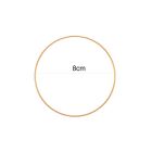 CERCHIETTI PER BOMBONIERE COLOR ORO 8CM PZ.5