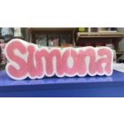 NOME IN POLISTIROLO PERSONALIZZATO DF