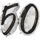 PALLONCINO MYLAR SUPERSHAPE 50TH MARBLE BLACK