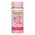 DECORAZIONI IN ZUCCHERO PIEDINI ROSA 55GR