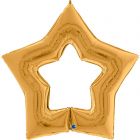 PALLONCINO MYLAR JUMBO LINKY STAR GOLD