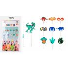 ACCESSORI PHOTO BOOTH TEMA DINOSAURO PZ.10