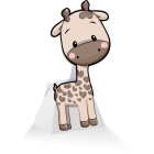 SCATOLINE GIRAFFA 6x4x12,3cm PZ.20