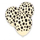 PALLONCINI LATTICE 11" AVORIO STAMPA GHEPARDO PZ.100