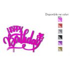Cake Topper Happy Birthday Gift Legno