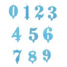CANDELINE NUMERICHE CELESTE PASTELLO