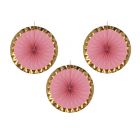 GHIRLANDE DECORATIVE ROSA E ORO PZ.3