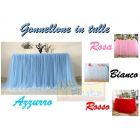 GONNA TULLE DA TAVOLO VARI COLORI