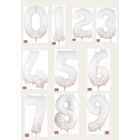 NUMERI MYLAR 34" ROSE GOLD GLITZ 86CM