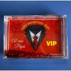 PORTAFOTO RETTANGOLARE DF PAPA' VIP ROSSO