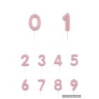 CANDELINA NUMERICA ROSA LACCATA