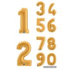 NUMERI MYLAR SALVA ELIO 26"/66CM ORO