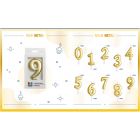 CANDELINE NUMERATE TINY PLUMP ORO METAL