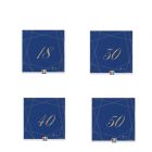 TOVAGLIOLI 25X25CM BIRTHDAY BLUE GOLD