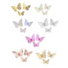 FARFALLE IN 3D ADESIVE 7-10CM PZ.12