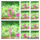 CANDELINA NUMERICA FUCSIA GLITTER 7CM