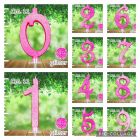 CANDELINA NUMERICA FUCSIA GLITTER 11CM
