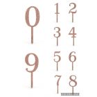CAKE TOPPER NUMERATI ACRYLIC ROSA GOLD