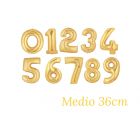 NUMERI MYLAR ORO 36CM