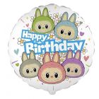 PALLONCINO MYLAR 18" BAD BUNNY (LABUBU) HAPPY BIRTHDAY CELESTE