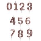 CANDELINE NUMERICHE ROSA GOLD SATIN