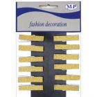 MOLLETTINE ORO GLITTER PZ.12