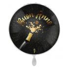 PALLONCINO DF MYLAR 18" BUON ANNO BLACK & GOLD