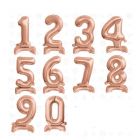 NUMERI MYLAR STANDING ROSA GOLD 76CM