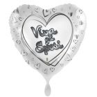 PALLONCINO DF MYLAR 18" VIVA GLI SPOSI SILVER