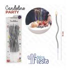 CANDELINE SWIRL ARGENTO PZ.12