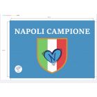 BANDIERINA IN CARTA CON ASTICELLA 20x30CM NAPOLI CAMPIONE
