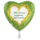 PALLONCINO DF MYLAR 18" FESTA DELLA DONNA VERDE
