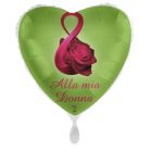 PALLONCINO DF MYLAR 18" ALLA MIA DONNA GREEN