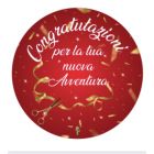 PALLONCINO DF MYLAR 18" CONGRATULAZIONI PER LA TUA NUOVA AVVENTURA