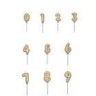 CANDELINE NUMERICHE BALLOON ORO METAL