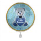 PALLONCINO DF MYLAR 18" BATTESIMO ORSETTO CELESTE