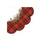TOVAGLIOLI SMERLATO TARTAN ROSSO 33X33cm-16Pz.