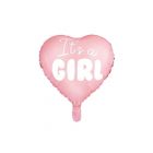 PALLONCINO MYLAR CUORE "IT'S A GIRL"