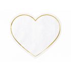 TOVAGLIOLI CUORE BIANCO E ORO PZ.20 LV