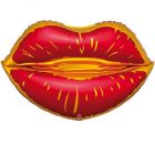 PALLONCINO MYLAR SUPERSHAPE SATIN SANGRIA LIPS LV