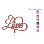 Cake Topper Love Legno LV