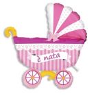 PALLONCINO MYLAR CARROZZINA E' NATA