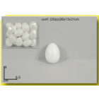 UOVA IN POLISTIROLO 9CM PZ.20