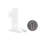 NEON LED DIGIT 1 WHITE 50CM
