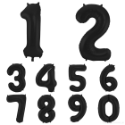NUMERI MYLAR 34"/86CM MATTE BLACK